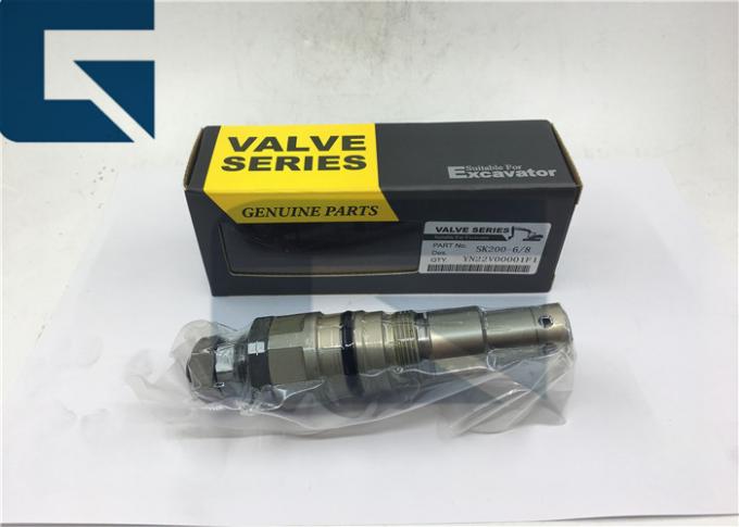 Soupape de sécurité principale de Kobelco YN22V00001F1 pour l'excavatrice de SK200-6E SK200-8