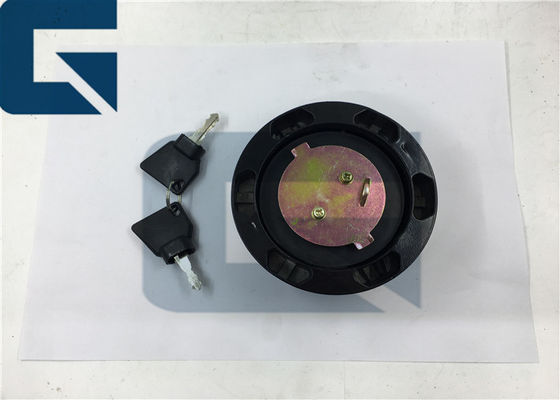 Locking Fuel Tank Cap Excavator Accessories For JS200 Black Color